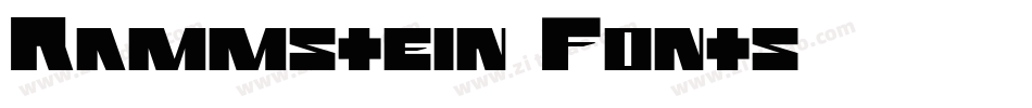 Rammstein Fonts字体转换